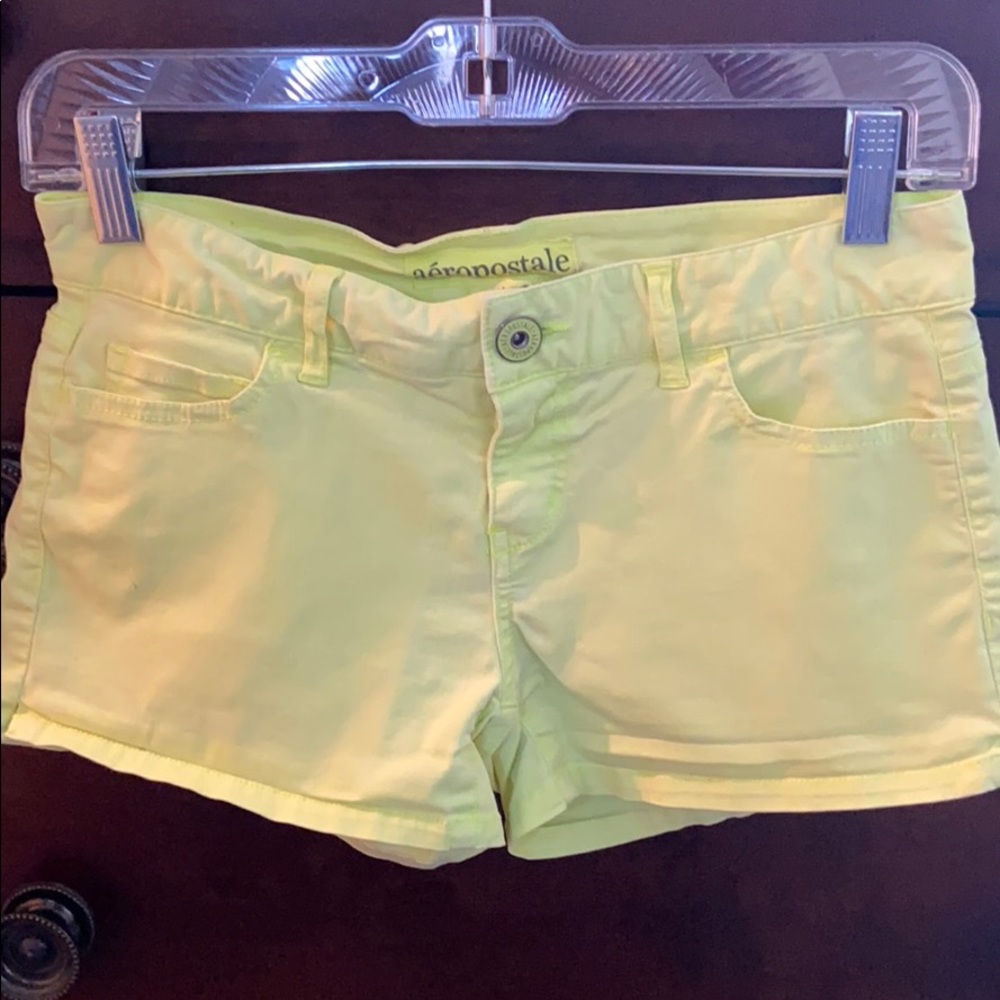 Aeropostale bright yellow shorts